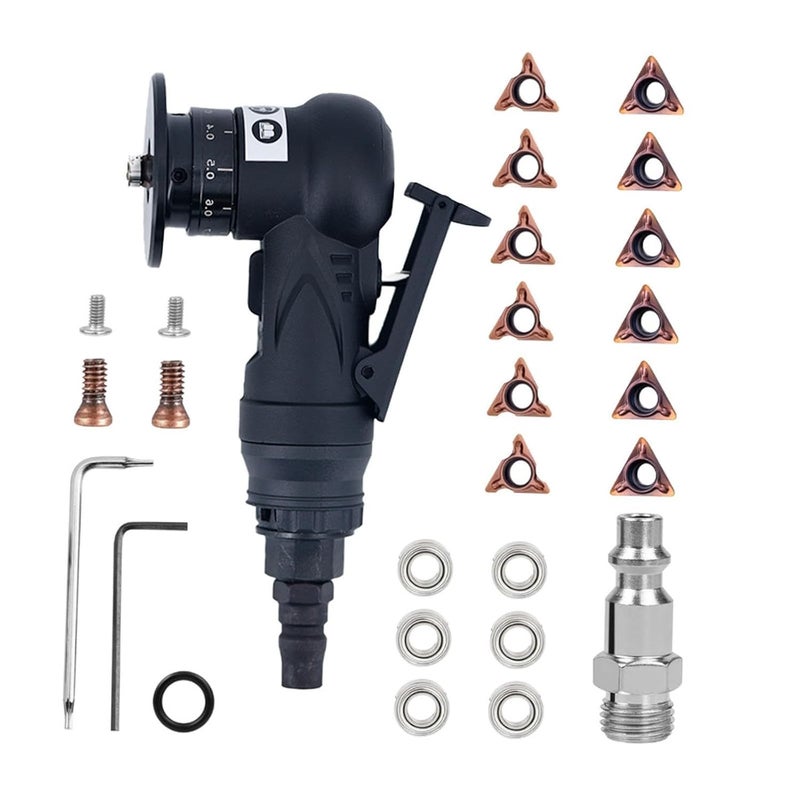 ATORSE Pneumatic Chamfering Tool Handheld Handheld Edge Beveler for Deburring - Image 1