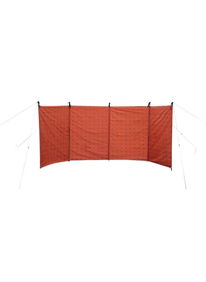 AL SANIDI Outdoor windbreak for trips, Red, Size L440*W160 Cm  - Image 1