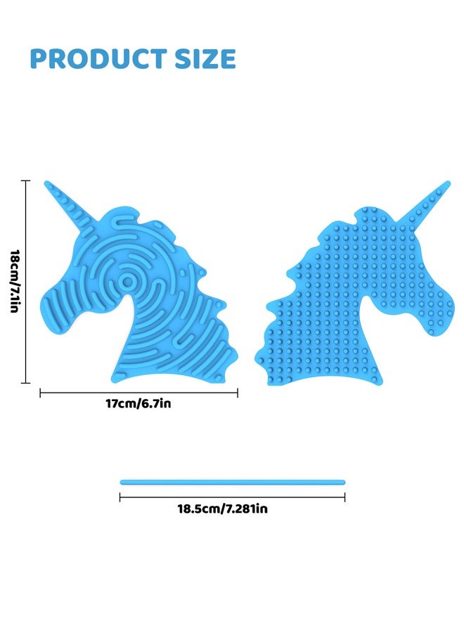 2 Pcs Unicorn Silicone Compression Decompression Boards, Puzzle Children's Decompression Toy Twist Board, Random Color New Sensory Activity Board, Random Color Silicone Strip 18x17cm
