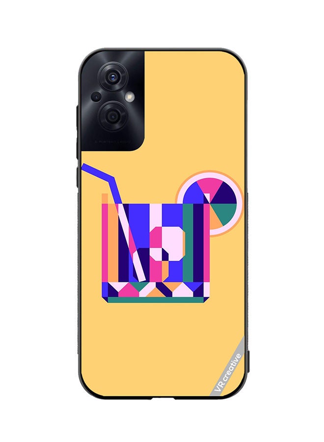 VR CREATIVE Protective Case Cover For Oppo Reno8 Z Juice Cup Design Multicolour - Image 1