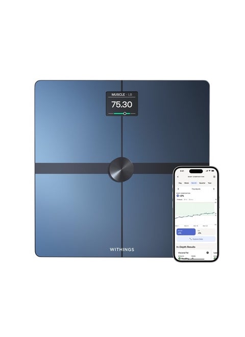 WITHINGS Body Smart - Accurate Scale for Body Weight and Fat Percentage, Body Composition Wi-Fi and Bluetooth, Baby Weight Smart Scale Apple Compatible, Bathroom Scale,FSA/HSA