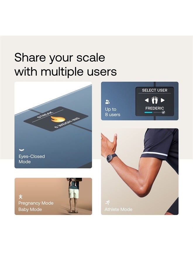 Withings - WITHINGS Body Smart - Accurate Scale for Body Weight and Fat Percentage, Body Composition Wi-Fi and Bluetooth, Baby Weight Smart Scale Apple Compatible, Bathroom Scale,FSA/HSA - Image 1
