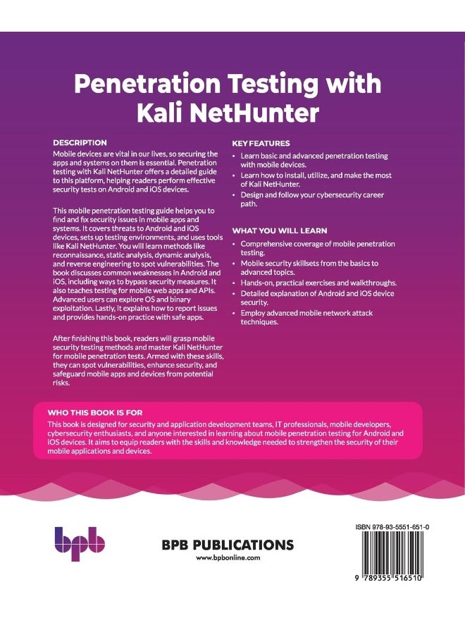 null - Penetration Testing with Kali NetHunter: Hands-on Android and iOS penetration testing - Image 1