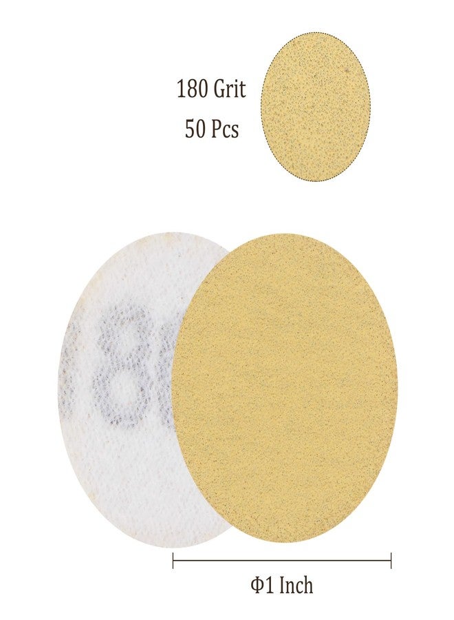 Kozelo 50pcs No Hole Sanding Discs- [ 1 Inch 180 Grit ] Round Hook and Loop Grip Sanding Pads Sheet for Wood Metal Polishing Use| Aluminum Oxide & Zirconium Oxide Sandpaper - Image 3
