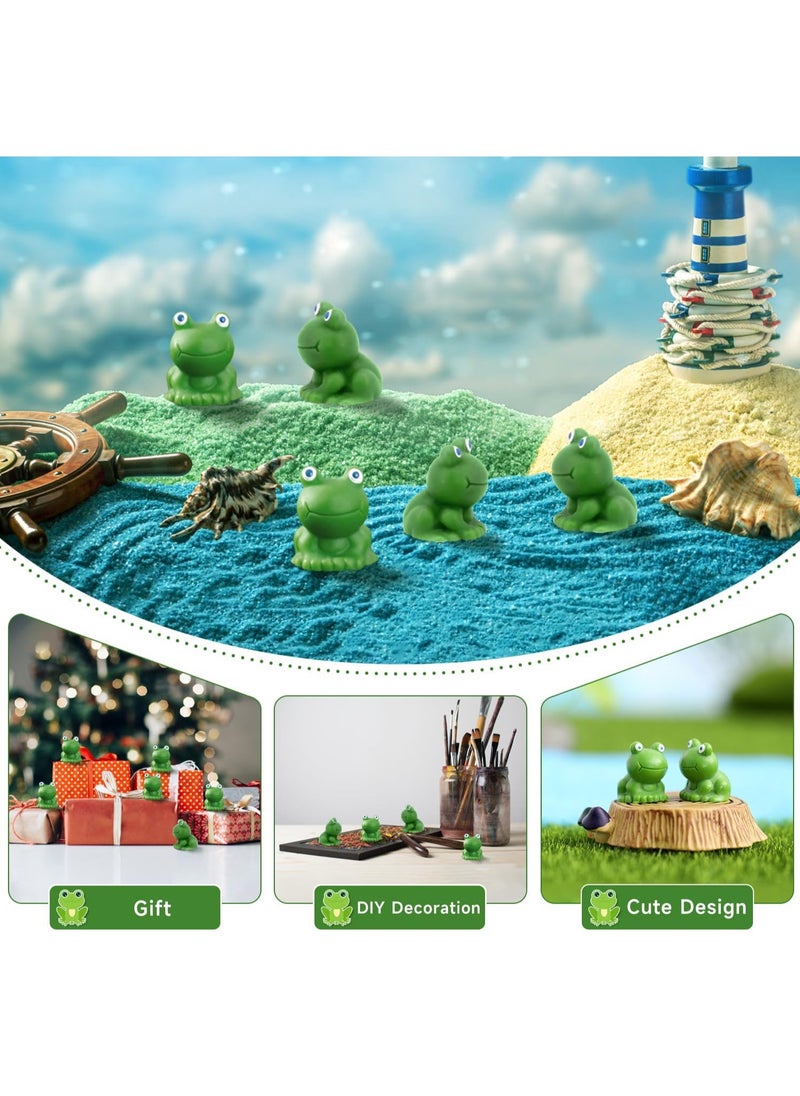 RATSAW 50Pcs Mini Resin Frogs Miniature Tiny Frogs Figurines Garden Decor Cute Small Garden Frog Ornaments for Home Decorations  - Image 4