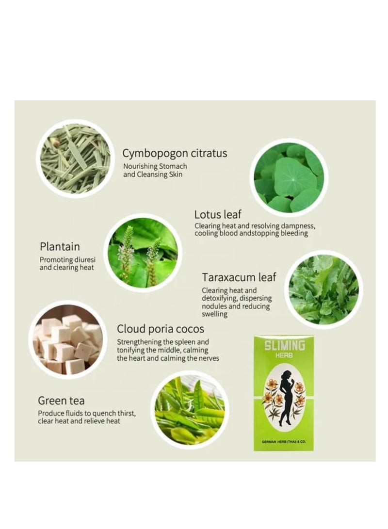 German Herb(Thai) And Co. Slimming Diet Fast Slim Detox Lose Weight 50 Tea Bag  - Image 3