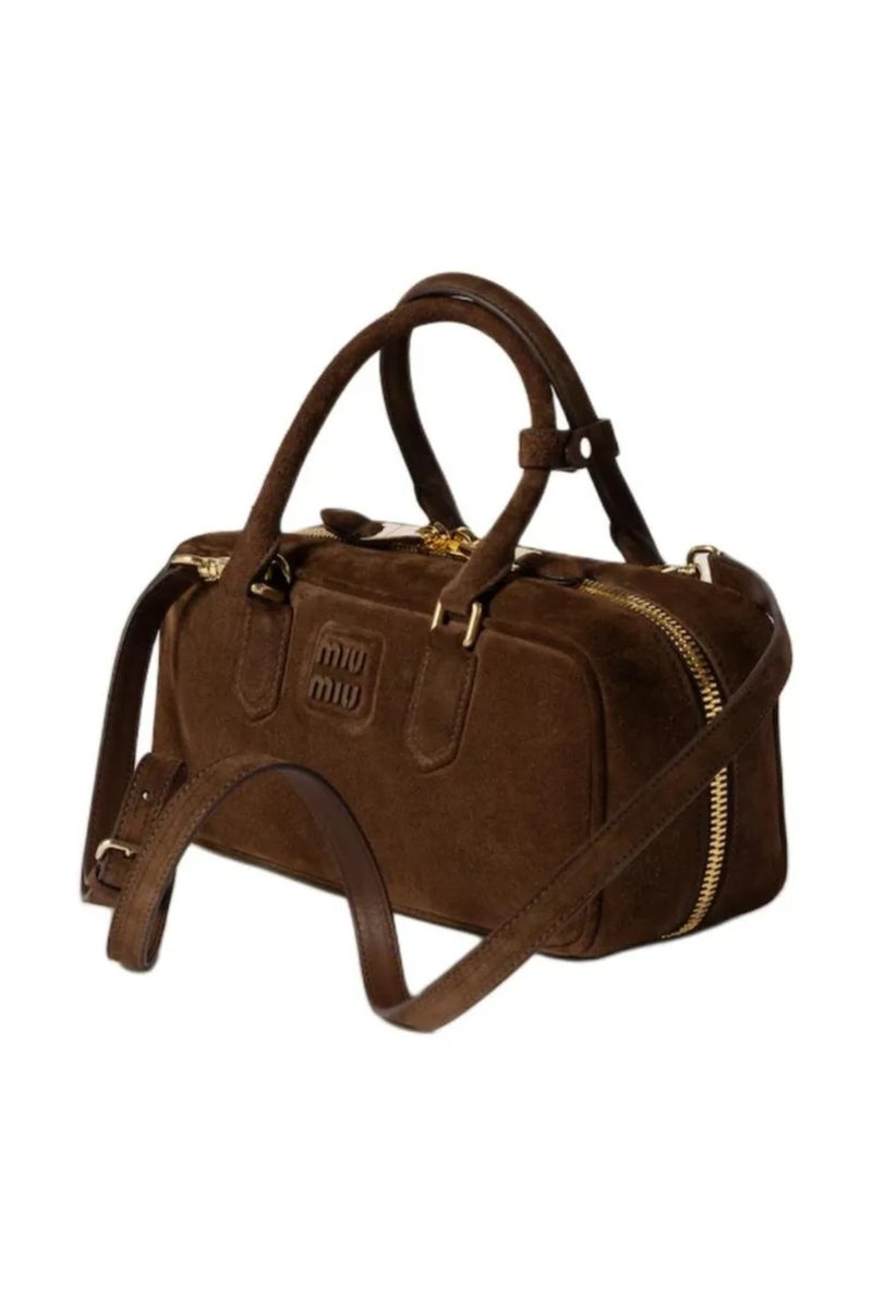 Miu Miu MIU Arcadie Leather Crossbody Hobo Handbag Women Camera With Top Handle - Image 2