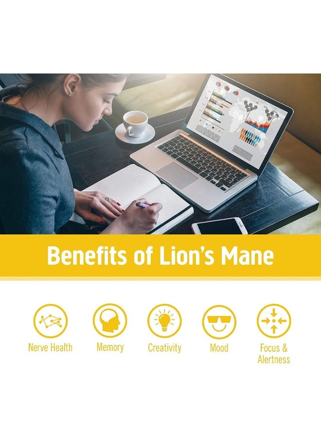 OM Mushroom Lion's Mane Mushroom Superfood 90VCAPS - Image 3