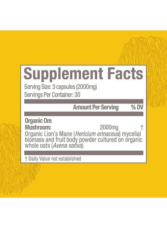 OM Mushroom Lion's Mane Mushroom Superfood 90VCAPS - Image 4