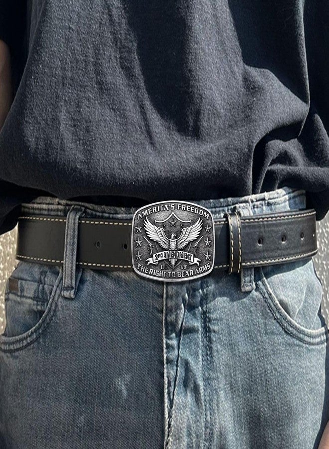 MASOP VOGU MASOP Western Belt Buckle for Men American Freedom Belt Buckles Cowboy Cowgirl Rodeo Belts Buckle Mens Jean's Accessory - Image 4