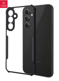XUNDD Samsung Galaxy A-55 Phone Case, Transparent PC Hard Back Panel and Black TPU Soft Frame Case Cover, Anti Drop Shockproof Case for Galaxy A-55, Super Anti Fall Back Cover for Samsung A-55 5G  - Image 1