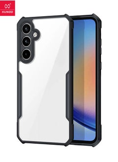 XUNDD Samsung Galaxy A-55 Phone Case, Transparent PC Hard Back Panel and Black TPU Soft Frame Case Cover, Anti Drop Shockproof Case for Galaxy A-55, Super Anti Fall Back Cover for Samsung A-55 5G  - Image 3