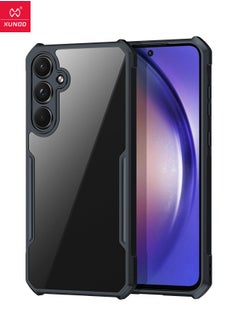 XUNDD Samsung Galaxy A-55 Phone Case, Transparent PC Hard Back Panel and Black TPU Soft Frame Case Cover, Anti Drop Shockproof Case for Galaxy A-55, Super Anti Fall Back Cover for Samsung A-55 5G  - Image 2