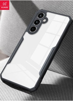 XUNDD Samsung Galaxy A-55 Phone Case, Transparent PC Hard Back Panel and Black TPU Soft Frame Case Cover, Anti Drop Shockproof Case for Galaxy A-55, Super Anti Fall Back Cover for Samsung A-55 5G  - Image 4