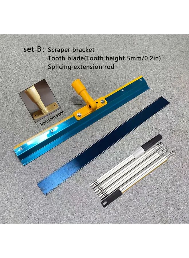 Self Leveling Flooring Tool Kit SET B 5mm Scraper Rake Push Knife Epoxy Trowel - Image 1