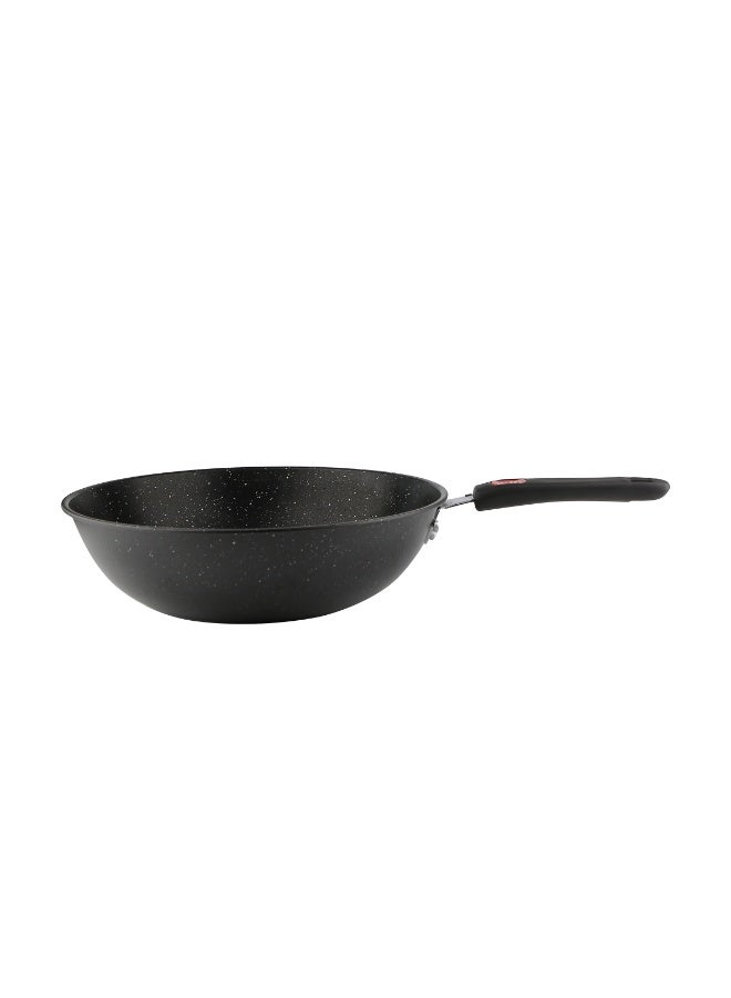 رويال فورد Royalford 4pcs Non-Stick Cookware Set RF13173 Casserole 24cm Wok pan 32cm Frypan 24cm with Lid Less Oil Use Healthy Cooking Set Even Heating Induction & Gas Ready - Image 5