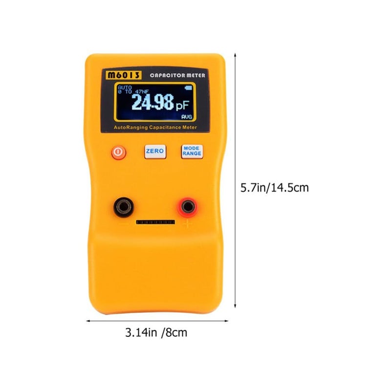 Portable Digital Capacitor Tester Automatic Range Measuring Device for Accurate Electronics Testing Compact - Image 5