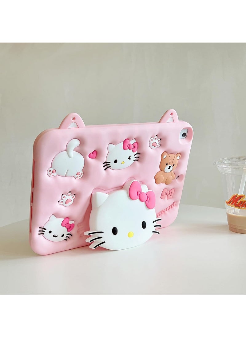 General Suitable for IPAD Protective Case, Cute Cartoon Shockproof Tablet Case with Retractable Stand  - Image 4