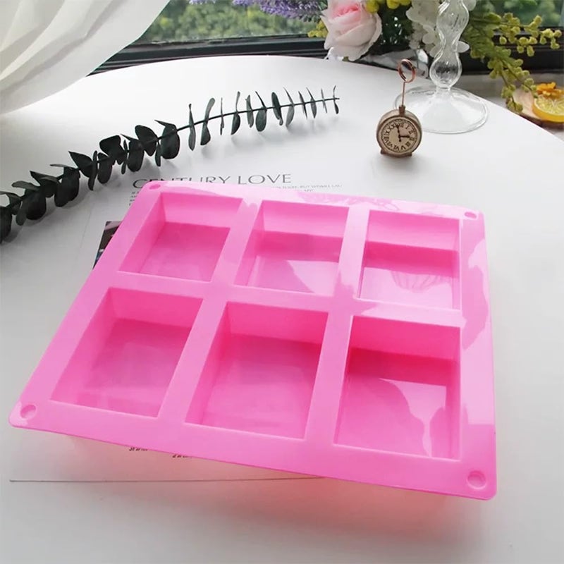 Fancypost 4-Piece Rice Snacks Molds Set - 6-Cavity Non-Stick Trays for Rice Krispies Treats, Chocolate, Brownie, Cornbread & Pudding | Candy & Baking Supplies for DIY Desserts - Image 3