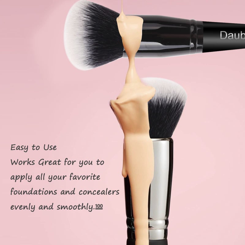 Daubigny Makeup Brushes Daubigny Dualended Foundation Brush Concealer Brush Perfect for Any Look Premium Luxe Hair Rounded Taperd Flawless Brush Ideal for Liquid, Cream, Powder,Blending, - Image 5