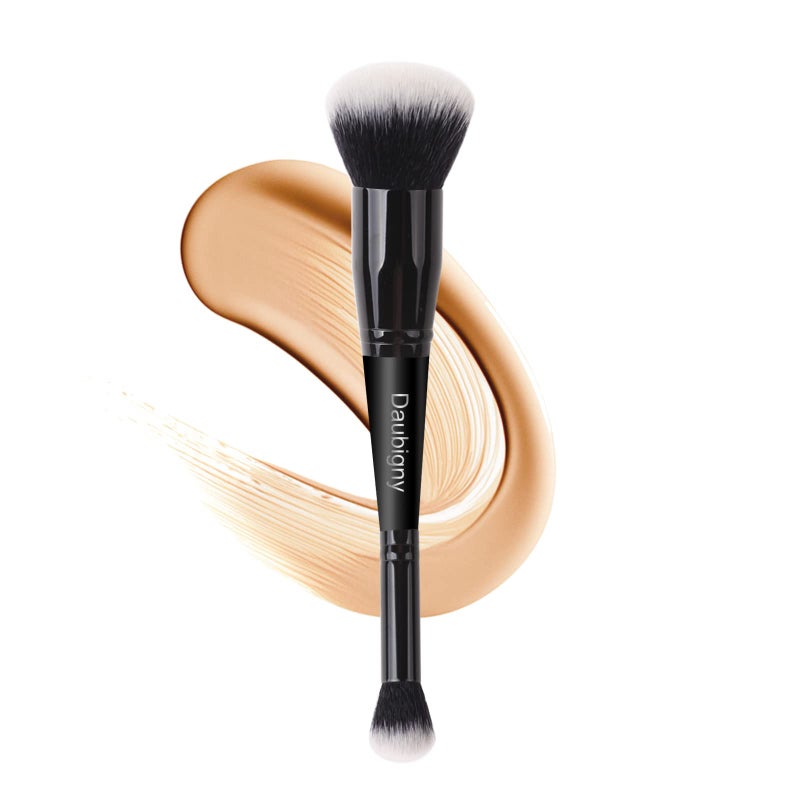 Daubigny Makeup Brushes Daubigny Dualended Foundation Brush Concealer Brush Perfect for Any Look Premium Luxe Hair Rounded Taperd Flawless Brush Ideal for Liquid, Cream, Powder,Blending, - Image 1