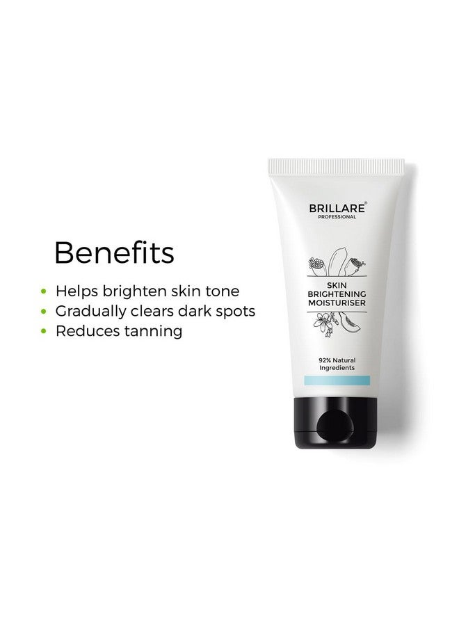 BRILLARE Professional Skin Brightening Natural Moisturiser With Lime Cavier And Papaya, Reduces Tanning, Helps In Brighten Skin Tone, 50 Ml - Image 3