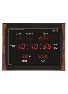 Ajanta Ajanta Plastic Digital Clock Dc-037 117Wx19.6Lx13H Inches Brown  - Image 4