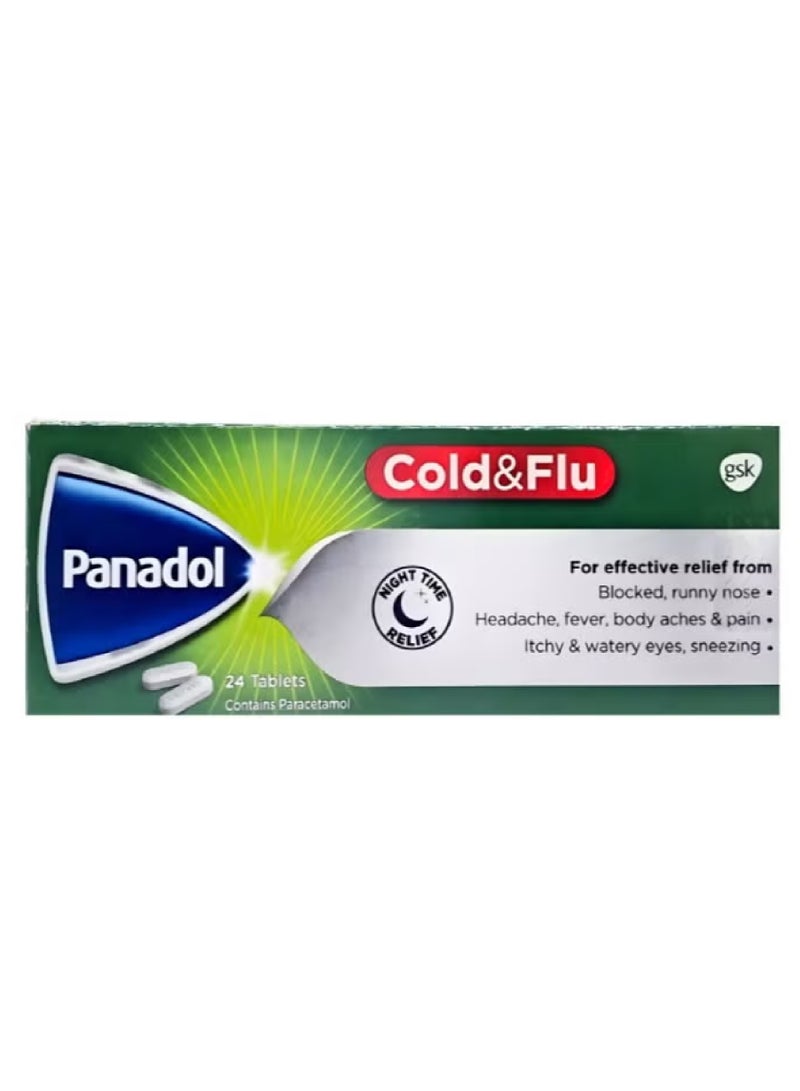 Panadol أقراص البرد والإنفلونزا 24 حبة - Image 2