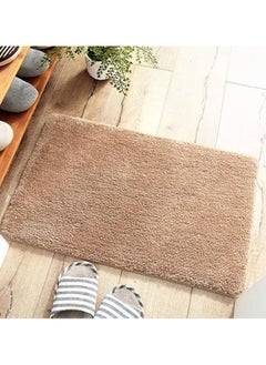 TYCOM Bathroom Rugs Bath Mat 40 BY 60 CM Non-Slip Fluffy Soft Plush Microfiber Shower Carpet Rug Machine Washable Quick Dry Ultra Bath Mats for Tub Bathroom and Shower Beige.  - Image 3