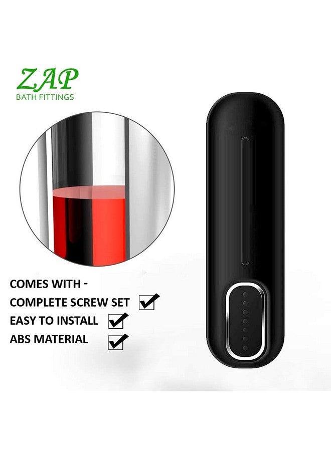 ZAP Wall Mounted Hand Soap Dispenser (Black, 300ml) | ABS Liquid Soap Shampoo Shower Container | Bathroom Washroom Soap Holder - Image 2
