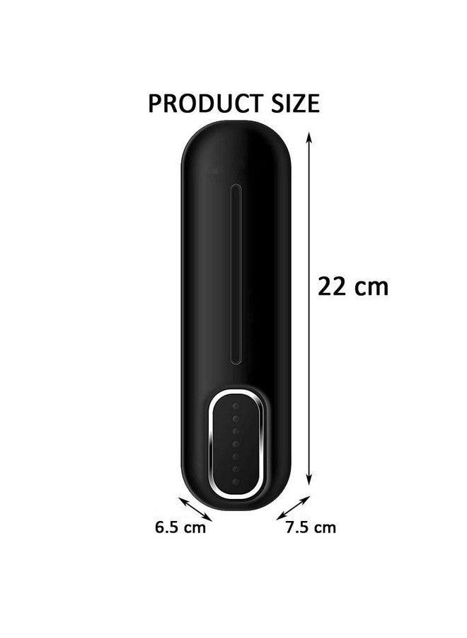 ZAP Wall Mounted Hand Soap Dispenser (Black, 300ml) | ABS Liquid Soap Shampoo Shower Container | Bathroom Washroom Soap Holder - Image 4
