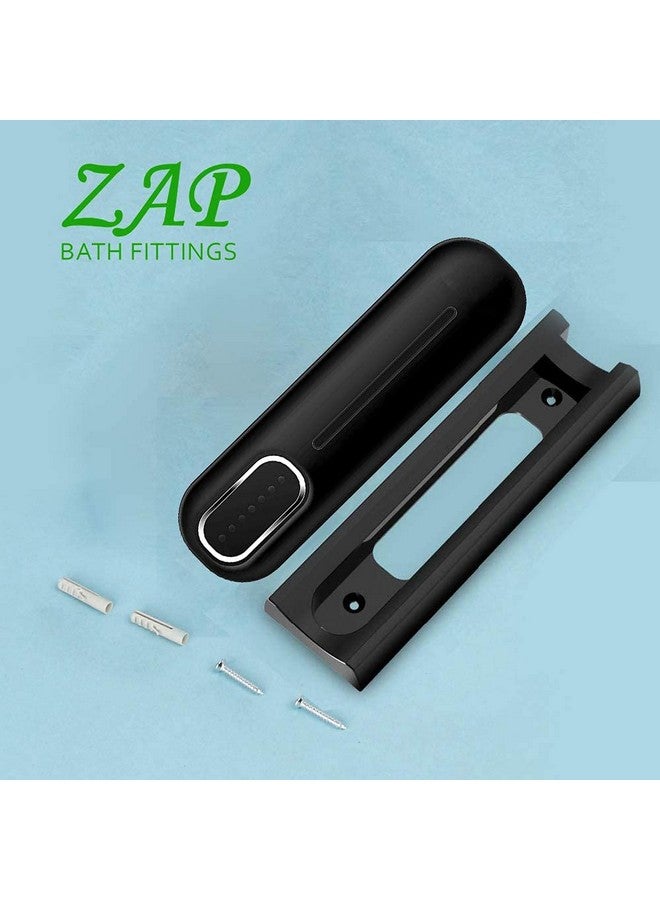 ZAP Wall Mounted Hand Soap Dispenser (Black, 300ml) | ABS Liquid Soap Shampoo Shower Container | Bathroom Washroom Soap Holder - Image 3
