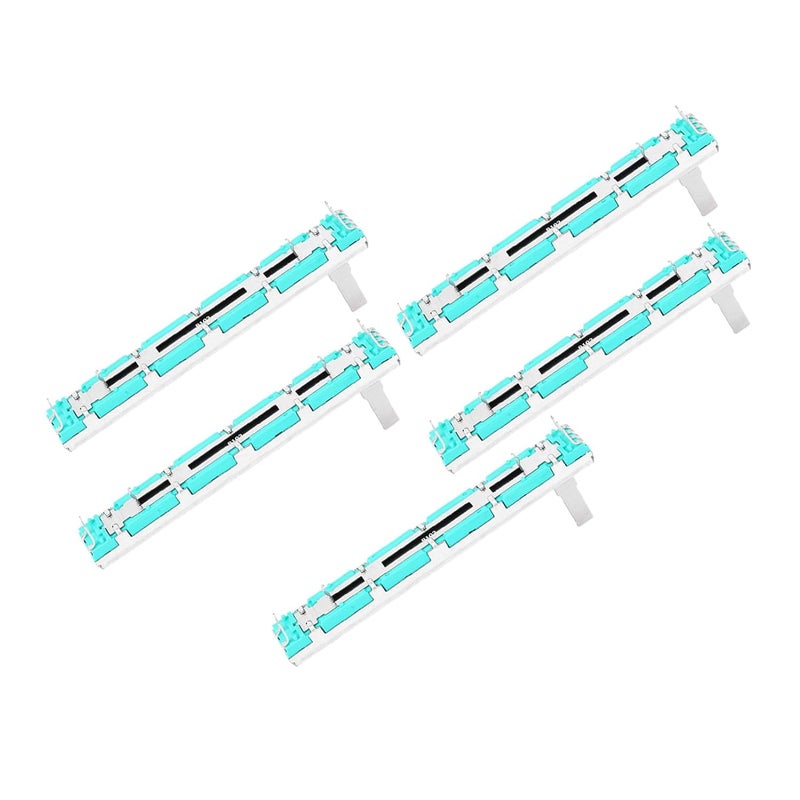5 Pcs Slide Potentiometer B10K - Durable Straight Mixer Fader, Low Noise Adjustment for Versatile Applications in Audio and Video Controls - Image 5