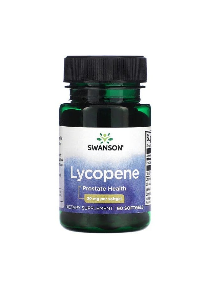 Lycopene, 20 mg, 60 Softgels