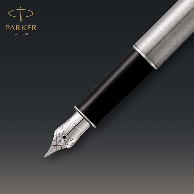 PARKER Sonnet Fountain Pen, Stainless Steel with Palladium Trim, Fine Nib - Image 3