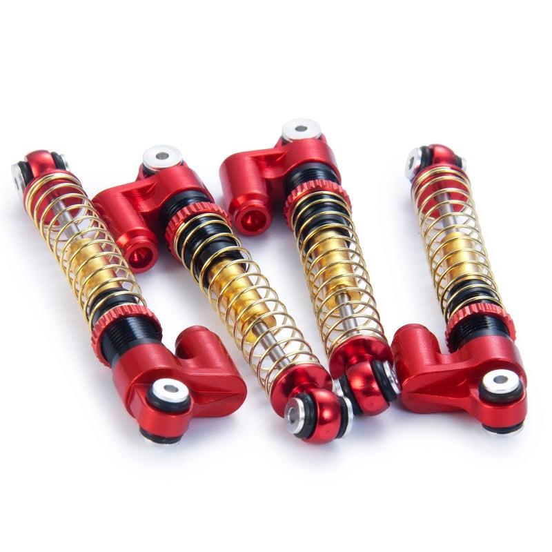 RCLions RC Shocks 43mm Adjustable Absorber Damper for 1:24th Axial SCX24 AXI90081 Deadbolt RC Crawler Car Upgrades (Red) - Image 3