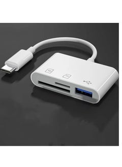 Generic 3-in-1 Multi-Function USB C SD Card Reader, Type C to USB C Adapter Card Reader, TF Card Adapter with Dual Read/Write Support for iPhone 15 Pro Max, iPad Pro/Air/Mini, Mac, MacBook Pro/Air, and More USB-C/Type C Devices  - Image 2
