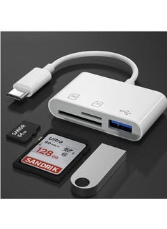 Generic 3-in-1 Multi-Function USB C SD Card Reader, Type C to USB C Adapter Card Reader, TF Card Adapter with Dual Read/Write Support for iPhone 15 Pro Max, iPad Pro/Air/Mini, Mac, MacBook Pro/Air, and More USB-C/Type C Devices  - Image 4
