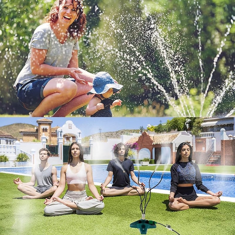 Adjustable Standing Mister Cooling System 26FT Hose Leak Proof For Garden Pet Kids - Image 4