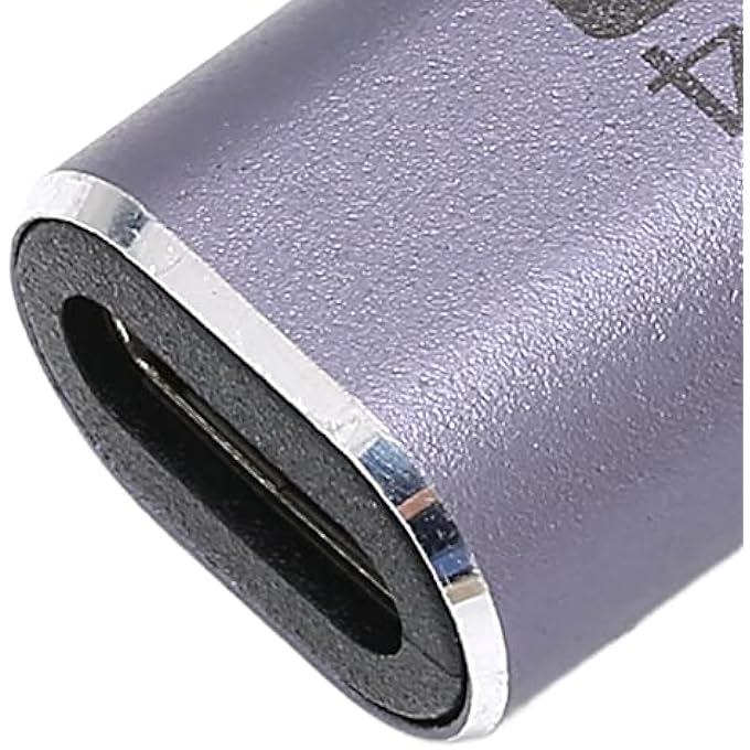 rayihni محول USB C أنثى إلى أنثى، موصل نوع C 40GBPS 100W موصل موسع أنثى إلى أنثى، لجهاز لوحي هاتف محمول، يدعم 8K@120HZ (نوع مستقيم) - Image 3