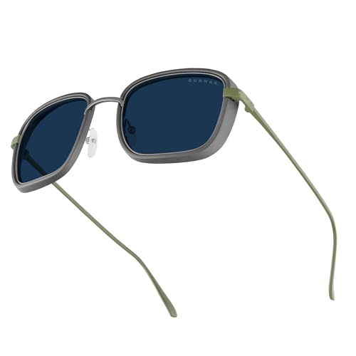 GUNNAR Sunglasses Fallout Vault 33 Olive Sun Lens Blue Light Blocking For Outdoor Screen Viewing - Image 1