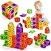 Windidi Magnetic Tiles Letters Toys Alphabet Learning Toys for Toddlers 13 24 48 Classroom Must Have 48PCS Construction Toy Toddler Games for Preschool Kids Spelling Learning Building Educational Toy - Image 3