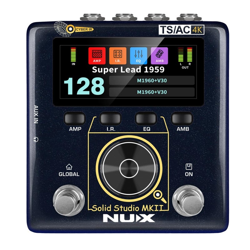 NUX Solid Studio MKII Preamp Power Amp Simulator IR Loader Authentic TubeAmp FeelTrue Stereo Cabinet UltraLow Latency Full IO Output FlexibilityBuiltin Effects Custom Routing - Image 2