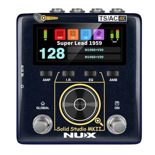 NUX Solid Studio MKII Preamp Power Amp Simulator IR Loader Authentic TubeAmp FeelTrue Stereo Cabinet UltraLow Latency Full IO Output FlexibilityBuiltin Effects Custom Routing - Image 1