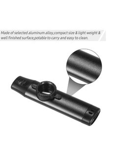 Thoraya Aluminum Alloy Kazoo Woodwind Instrument Musical Instrument for Beginners Black  - Image 2