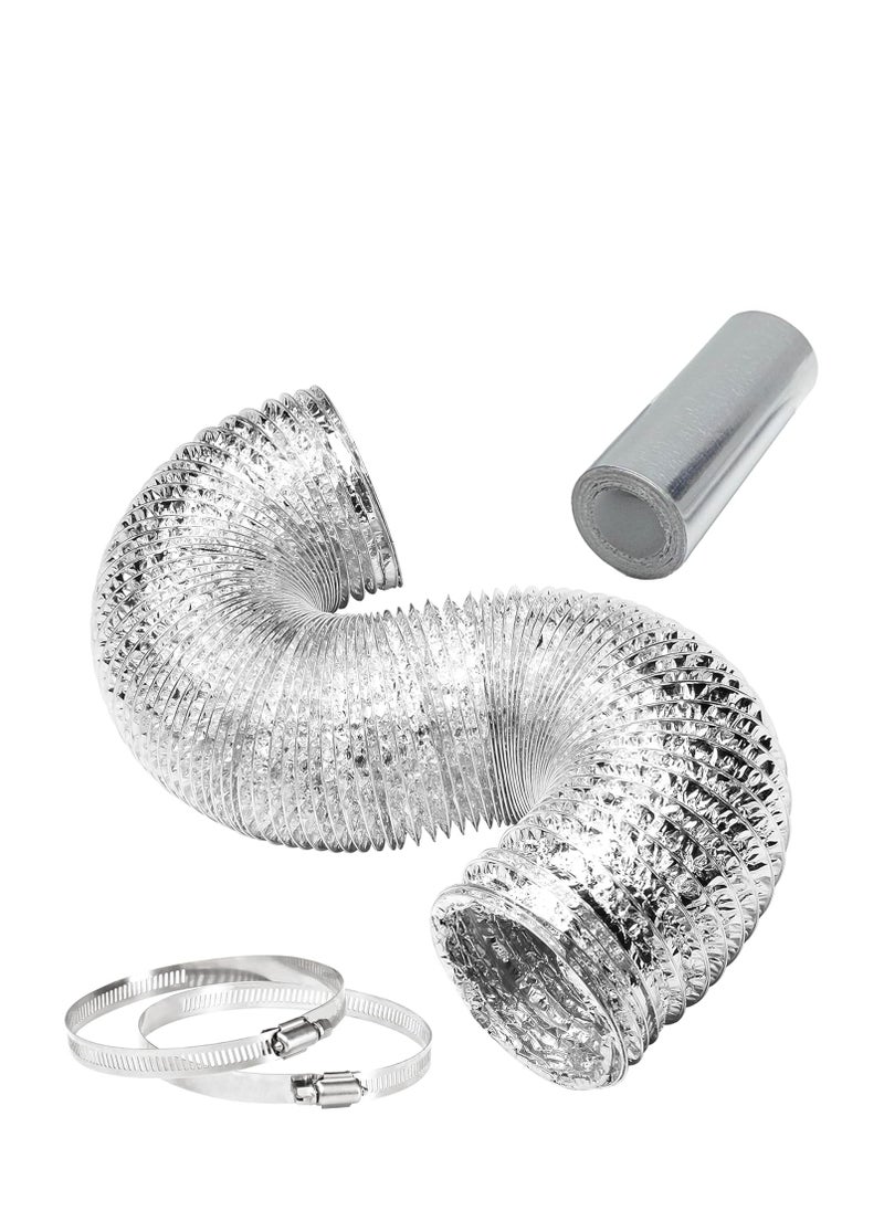 KNP KNP Aluminum Duct with Flexible Hose 8 Inch is designed for efficient air movement and ventilation in various applications.  - Image 3