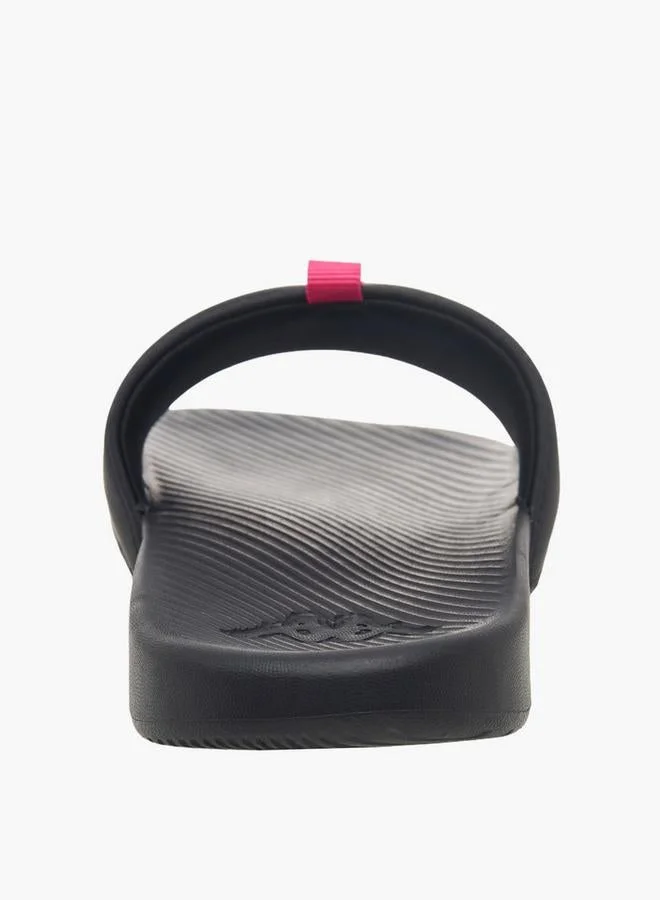 Kappa BLACK Women Logo Embossed Slides for Women | Best Price UAE