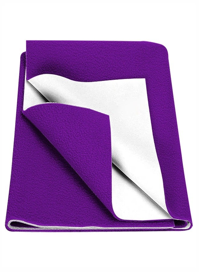 BabyMoo Changeable Dry Sheet I Water-Resistant Bed Protector Sheet I Baby Water Proof Dry Sheet (1, Amethyst, Large) - Image 1