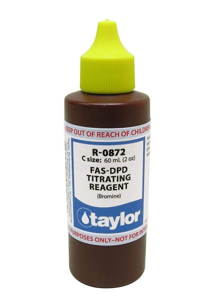 Taylor FAS-DPD Titrating Reagent for Bromine - 2 Oz Dropper Bottle R-0872-C
