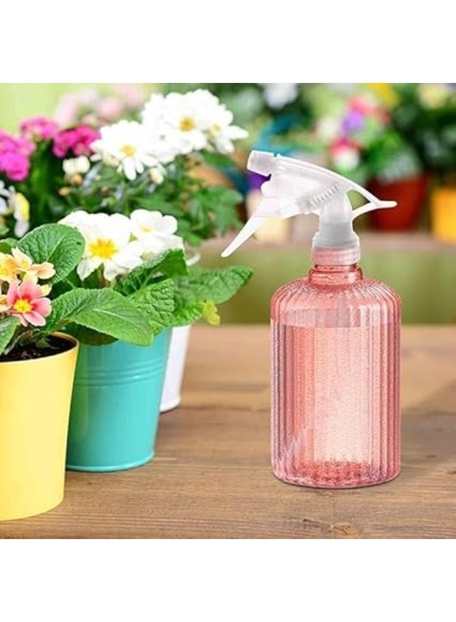 بخاخات فارغة لرش النباتات، برأس بخاخ قابل للتعديل ومضاد للانسداد، زجاجة بخاخ ماء للاستخدام المنزلي، للتنظيف والبستنة وري النباتات وتصفيف الشعر، متعددة الألوان، عدد 2 قطعة - Image 4